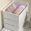 Stable Stacking Bra Drawer Organizer With Cover Socks Storage Box Compartment Organizer  For Socks