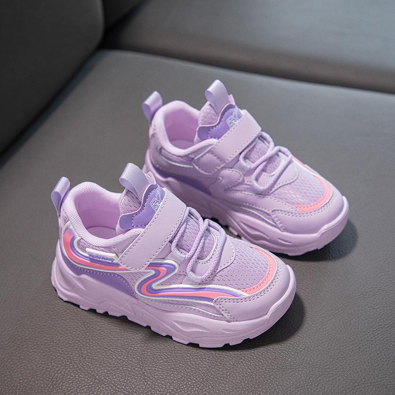 

Дитяча мода Повсякденні дихаючі спортивні туфлі Діти Студенти М яка підошва Хлопчики та дівчатка Зручні бігові гімнастичні кросівки 37 фіолетовий