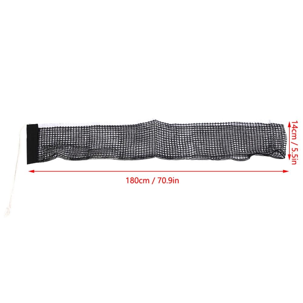 Black Table Tennis Net Polyester Cotton 70.9" X 5.5" Table Tennis Accessory Ping Pong Accessory Indoor Use