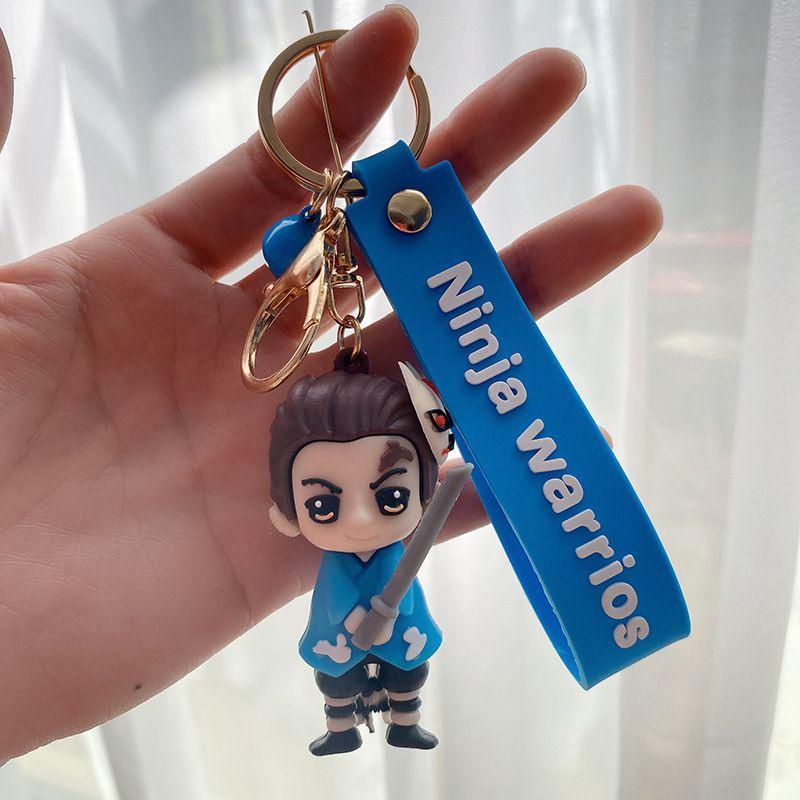 Japan Anime Demon Slayer Keychain With Figure Pendant Key Ring Party Gifts