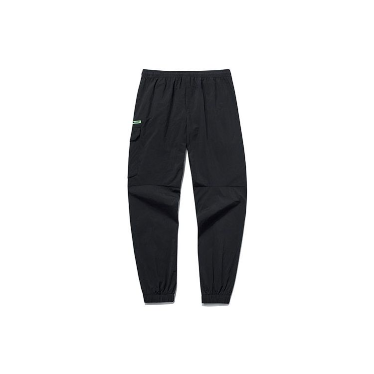 Anta Solid Color Drawstring Jogger Work Pants Men Bottoms Black 152138511-1