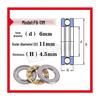 Mini-Axial-Rillenkugellager F9-20M bis F10-20M