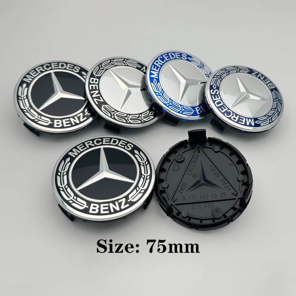 XXX---75mm 3pin wheel Hub Cap Emblem badge for Mercedes Benz AMG C180 C200 E200 E260 E300 ML350 A1714000025 W230 W210 W211 W221 BK1