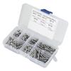  260pcs M3 304 Stainless Steel Flat Head Hex Socket Screw   Nuts Kit, Designed for Industrial and Construction Fasteners 