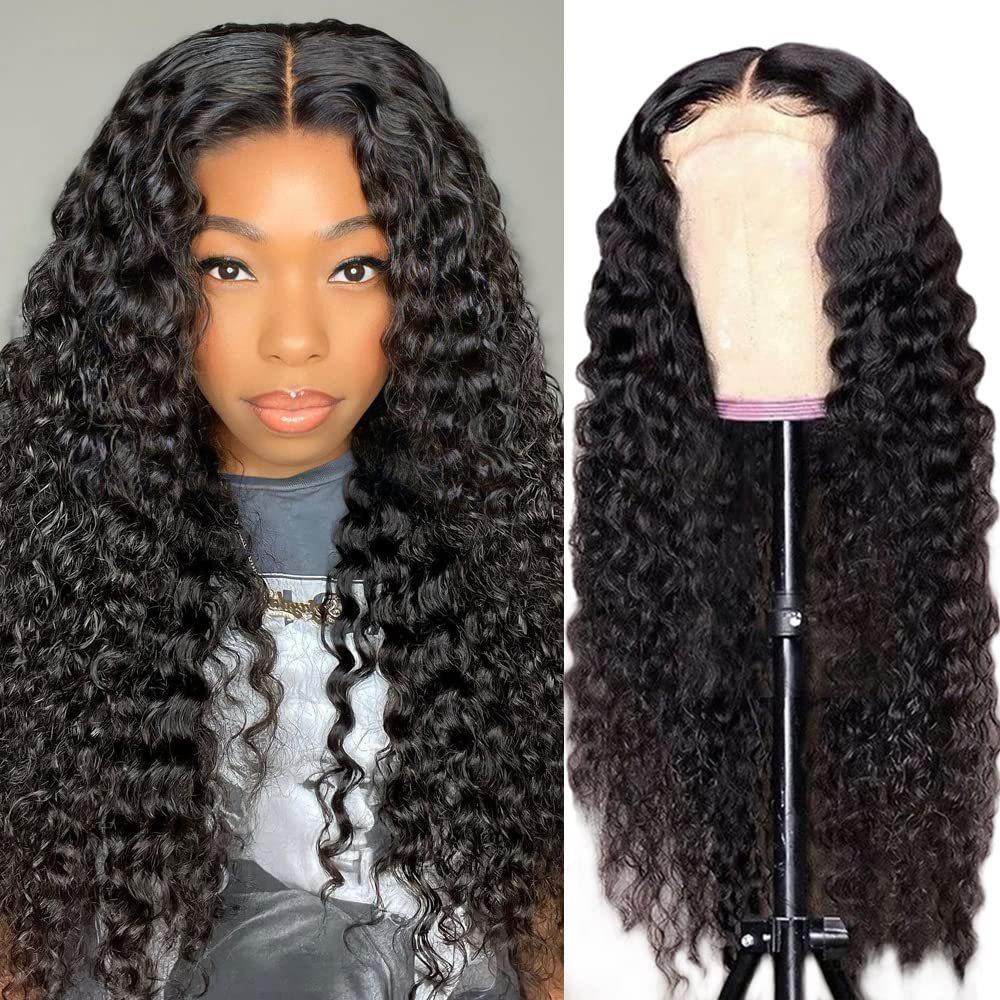 Hot-selling Long Curly Hair Front Lace Wig Africa Best-selling Small Curly Hair Burgundy Spot