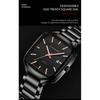 Nuovo orologio da uomo casual da lavoro, resistente alla luce, luminoso, calendario, cinturino in acciaio inossidabile a rete, orologio al quarzo