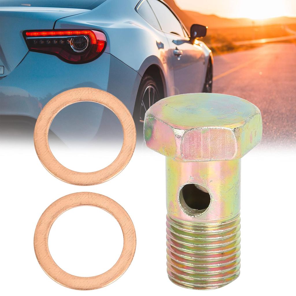 Edinstry Banjo Hose Tool M16x1.5mm Metric Thread Banjo Bolt Brake Kit Adapter 2pcs M16 Washers