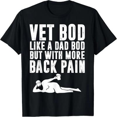 Herren Vatertag Vet Bod Wie Dad Bod Aber Mehr Rückenschmerzen T-Shirt