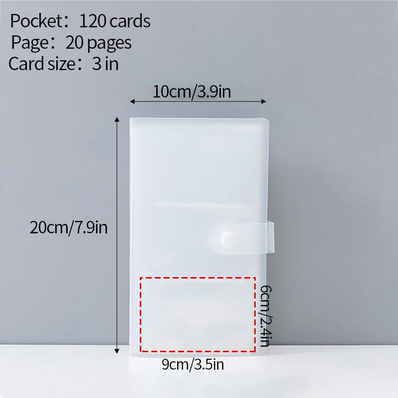 Mini Photocard Holder 3inch Photo Album Kpop Star Photocards Storage Photo Card Ticket Collect Book Transparent Page Card Album