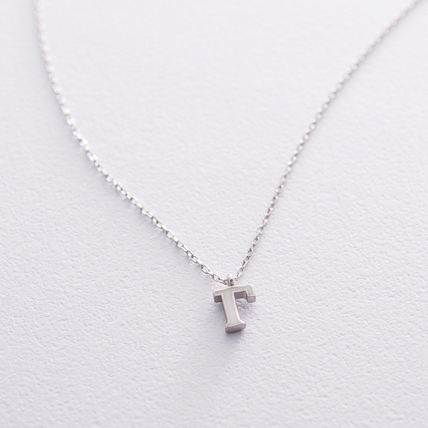 

Срібна каблучка з буквою Г Oniks 45 срібний