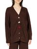 Chocolate Button Knit Cardigan [Snidel Home] [Melty]