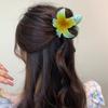 3 Inch Gradient Flower Hair Claw For Women Elegant Resin Floral Hair Clip Fresh Sweety Flower Gripper Girls Hair Accessories