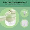 4-in-1 Cordless Electric Vegetable Chopper, Rechargeable Food Processor for Meat, Garlic, Onions & Peppers