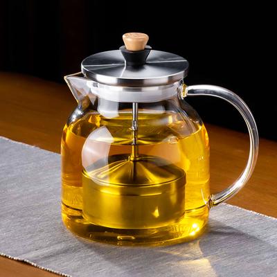 Premium Chinese Kung Fu Teacup Boiling Teapot Filter Glass Chinese High Quality Tea Ceremony Tea Maker Flower Teapot Tea Complete Set Lifting Teapot