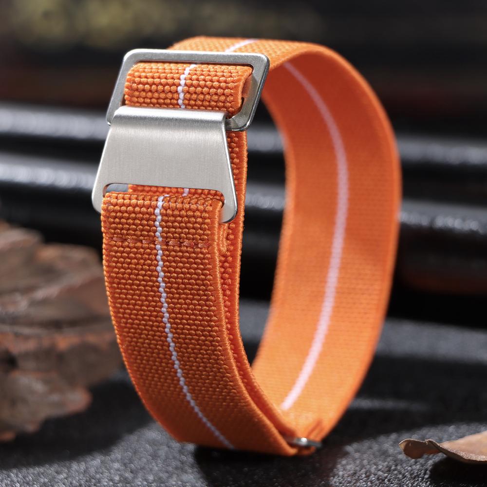 18mm 20mm 22mm Nylon Watchband for Seiko Army Military Woven Elastic Straps for French Troops Parachute Bag Men Women Sport Band