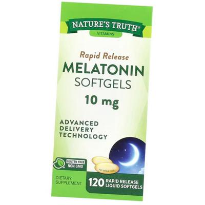 Melatonin for Sleep, Melatonin 10, Nature's Truth 120 Softgels (72509011)