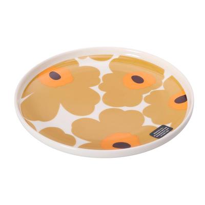 Marimekko Oiva Unikko 20cm Large 74564 182 Plate, Caramel, (Used)