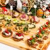 100KS Vánoční stromek ve tvaru nápoje Koktejly Předkrm Ovoce Cupcake Pocks Festivalové party Dekorace