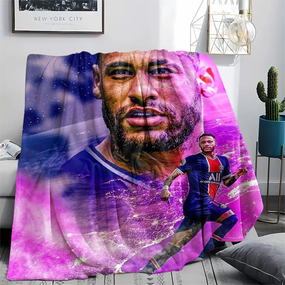 Neymar,pattern Flannel Blanket, High Quality Comfortable for All Seasons, Home Decor, Warmth and Comfort, Perfect for Gifts.