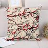 Plum Blossom Branch Decorative Pillowcase Living Room Office Home Pillowcase Car Ornaments