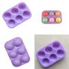 Premium 3D 6-Loch Halbkugel Silikon Schokoladenform für kreative Kuchenbackfreuden