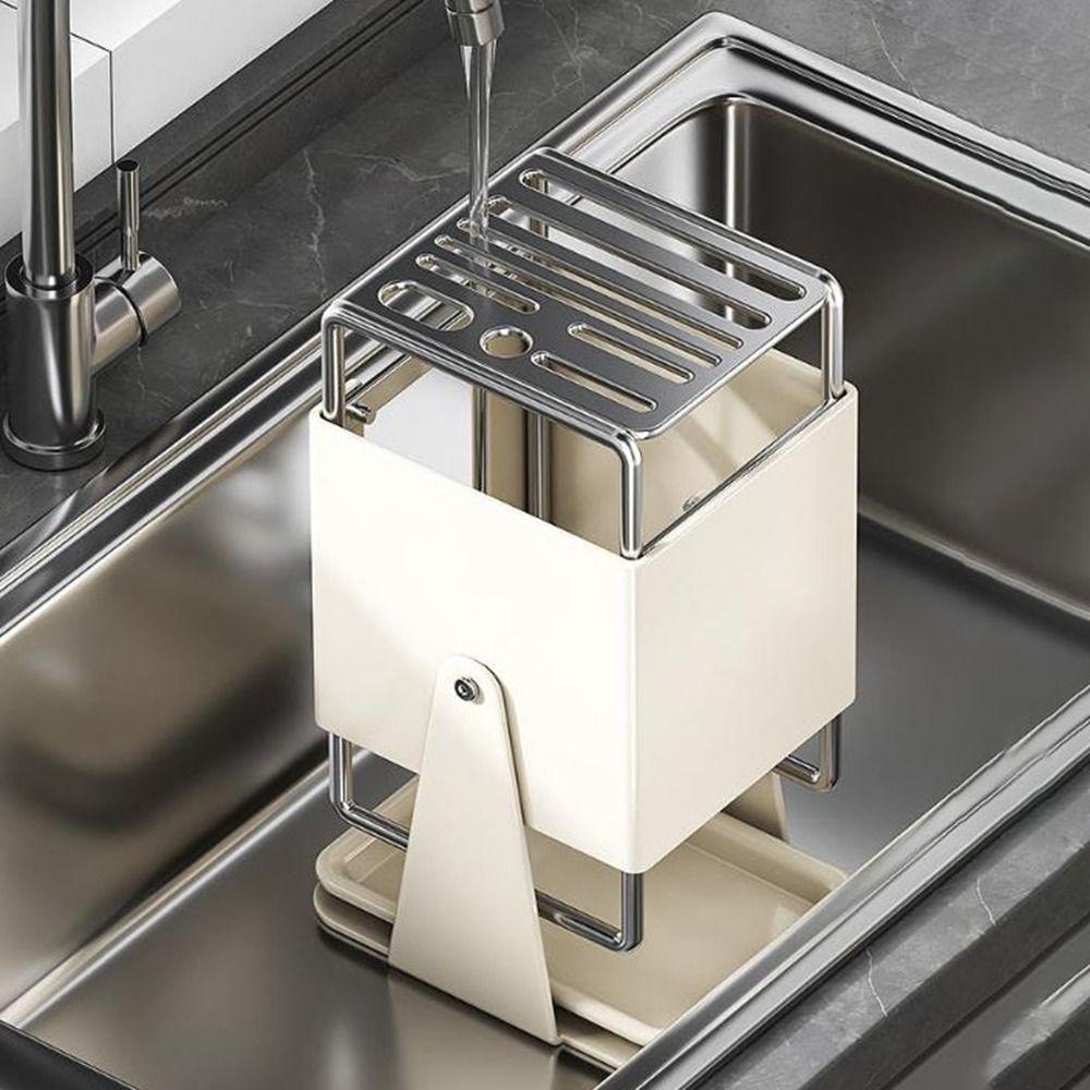 Stable Countertop Cutter Holder Anti-slip Cutlery Organizer Kitchen Storage Rack  for Home