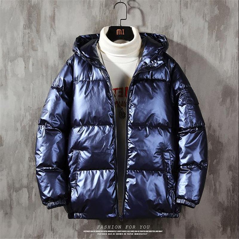 Men's 2023 Short Off-Season Down Jacket - Korean Style, Thickened, Winter Warm, Shiny, for Couples