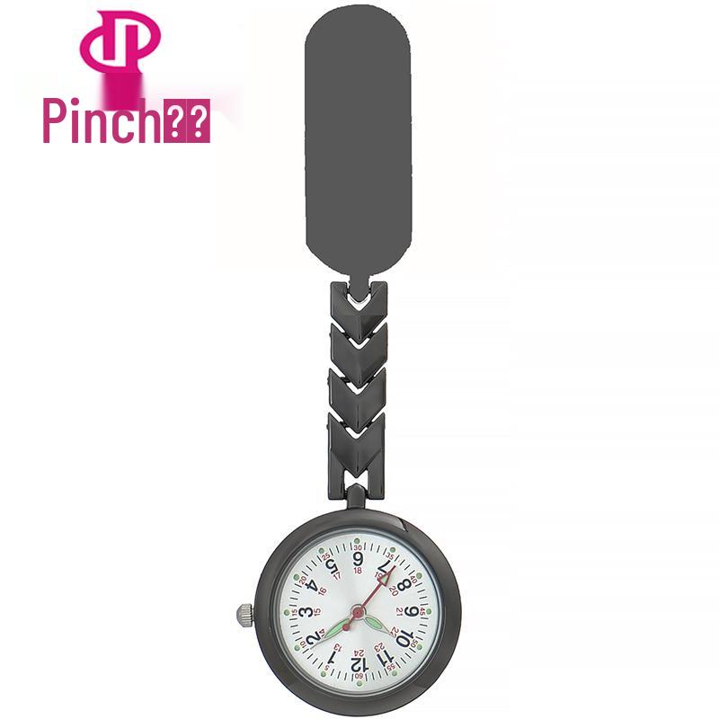 Engraved Women's Nurse Pendant Brooch Watch for Medical Use