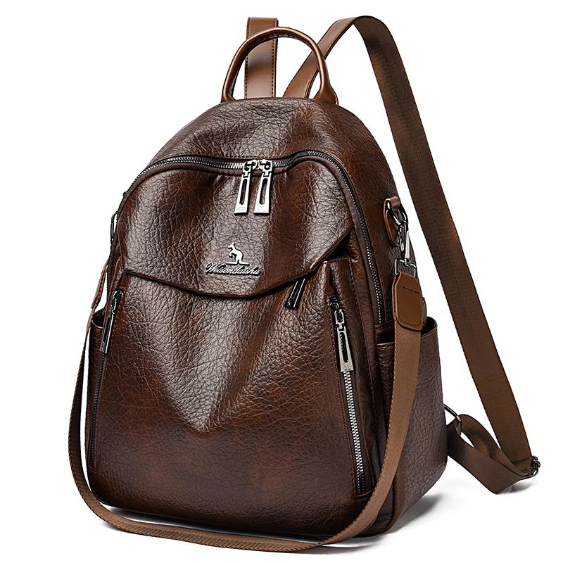 Womens Faux Leather Backpack Purse Casual Daypack Travel Bag for Ladies Girls