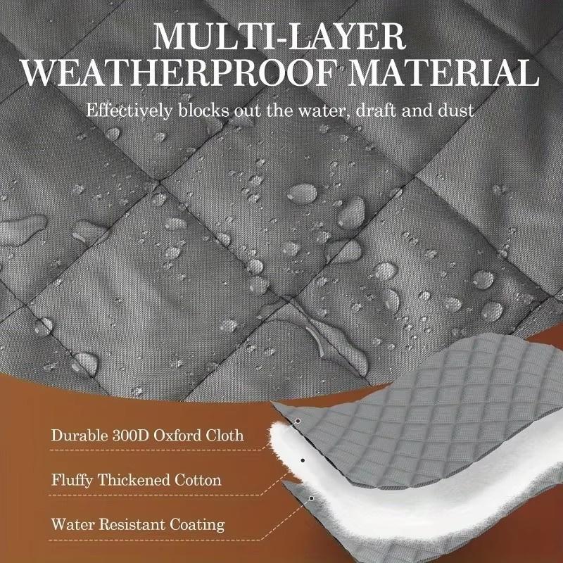 Winter Cotton Household Insulation, Heat Insulation, Windproof Door Curtain Solid Color Thickened Windproof, Cold Proof