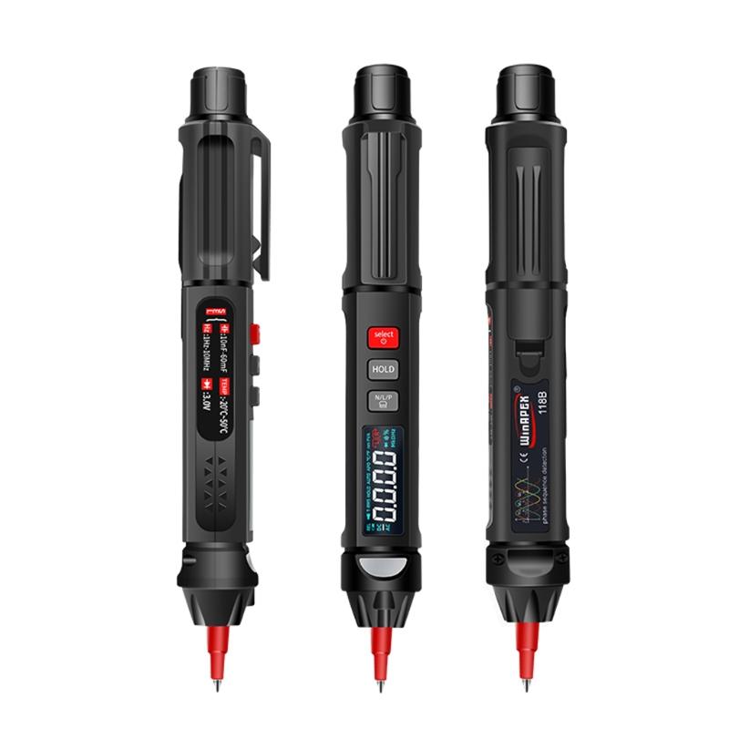 Voltage Testers Non-Contact Electrical Tester Phase Sequence Meter Electric Compact Pen with NCV LED Flashlight