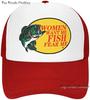 Custom Bass Fishing Unisexs Trucker Hat Mesh Cap Women Want Me Fish Fear Me Baseball Cap FisherUnisex Fish Gift for Hunting  Fishing
