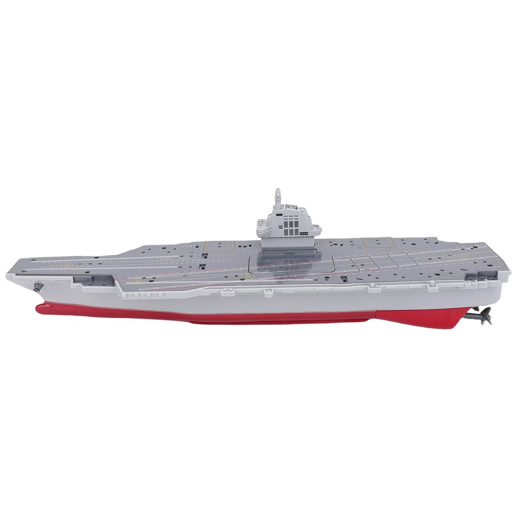 Remote Control Aircraft Carrier, 2.4G RC Warship Boat for Adults and Kids, DIY Battleship with Auto Power Off and Low