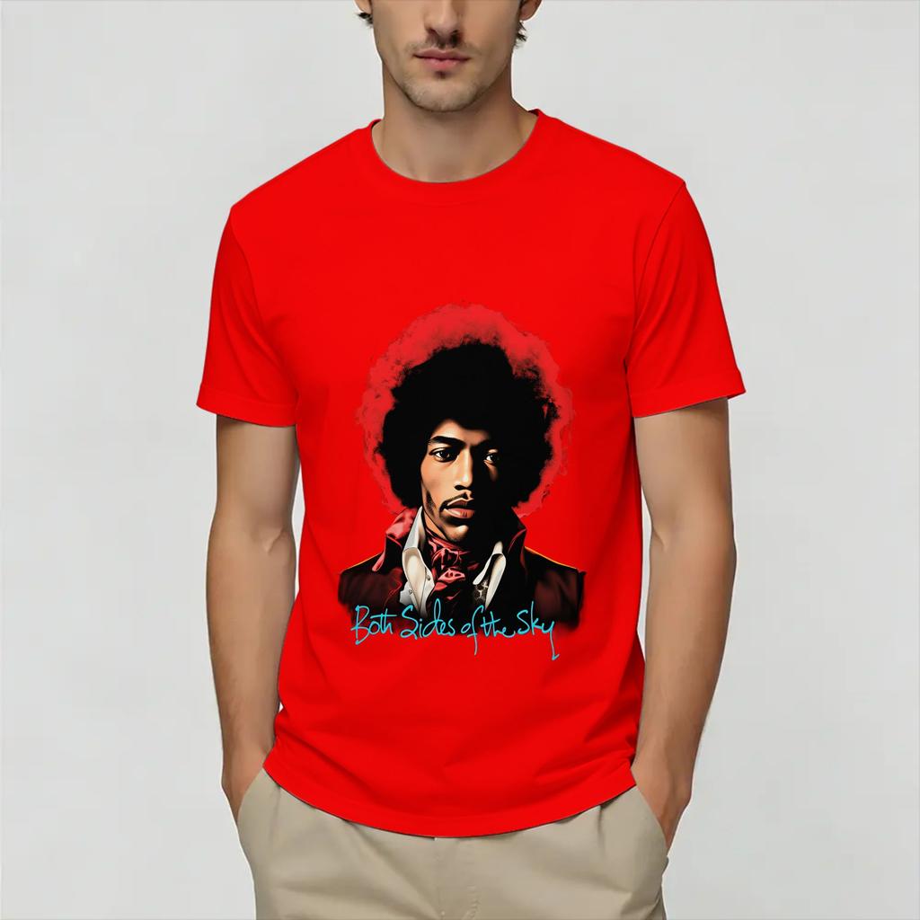 Funny Jimi Hendrixs TShirts Unisex O Neck Pure Cotton T Shirt Short Sleeve Tee Shirt Big Size Tops