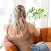 Large Solid Color Simple Style Shark Claw Hair Accessories for Women - Hollow Hair Claws