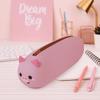 Silicone Material Portable Stationery Box Cartoon Animal Pencil Case  School Supplies