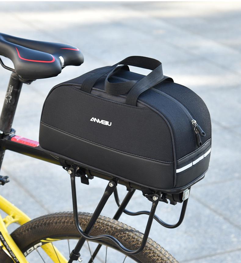 Bicycle & Scooter Rear Seat Pannier: Battery & Storage Tail Bag for Mountain Bikes & Motorcycles