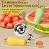 Stainless Steel Fruit Ball Spoon Non-Stick Fruit Scoop Ice Cream Digger  Kitchen Gadgets