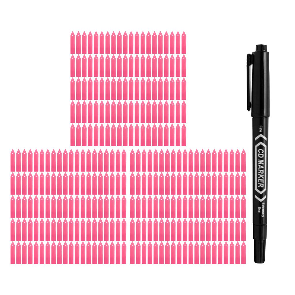 4-Inch Reusable Plastic Plant Labels For Garden Seedlings, Vegetables, Flowers, Etc., Gardening Organization Set 100pc 300pc(3ml)