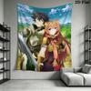 The Rising of the Shield Hero Wall Tapestry Aesthetic Wall Hanging Printed Fabric Blanket Decorative Tapestries for Bedroom Living Room Home Decor