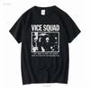 Vice Squad Rockband T-Shirt Geschenk für Rockfan Klassische Grafik TE5538 Vintage Gewaschen Bequem Stilvoll Herren Atmungsaktiv Unisex