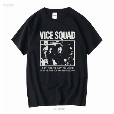 Vice Squad Rock Band T Shirt Gift for Rok Fan Classic Graphic TE5538 Vintage Washed Comfortable Stylish Homme Breathable Unisex