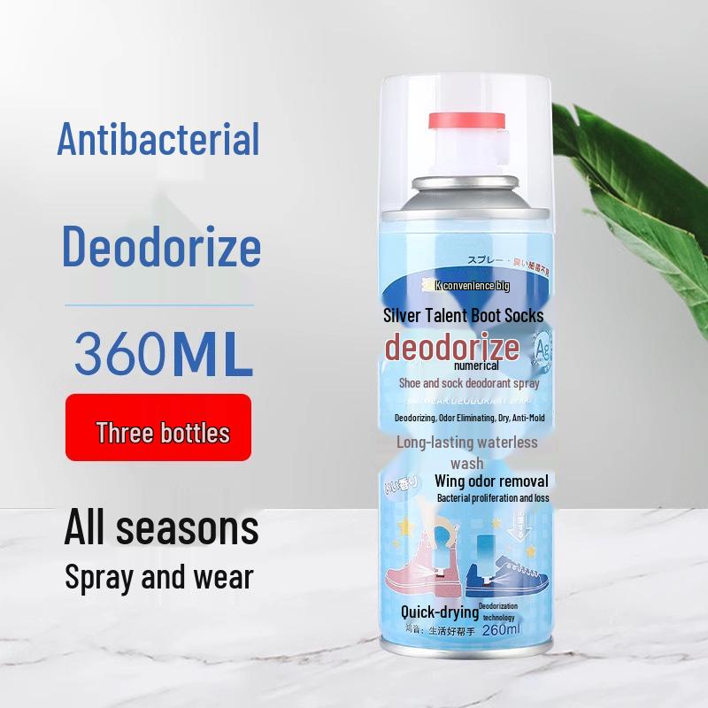 Спрей для усунення запаху взуття та шкарпеток: Освіжіть взуття, шафи та кросівки