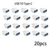 1-11 Pcs USB 1.1 to Type C Adapter OTG Converter USB-A Male to USB-C Female for Samsung Xiaomi POCO MacBook Pro Table