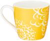 NARUMI Day+ Mug, 340cc, Yellow, Floral Print, Cute, Large, Microwave, Oven, and Dishwasher Safe, Gift Boxed, 41281-2889