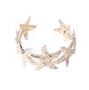 European and American personality niche design sense metal starfish opening women's bracelet leisure vacation style