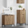 Bathroom Furniture Set 2 pcs Artisan Oak Plywood and Metal