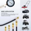 Automobile Gasoline Engine Cylinder Pressure Test Kit M10 M12 M14 M18 Adapter 0-300 PSI Fuel Cylinder Pressure Gauge Tool