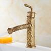 Basin Faucets Antique Brass Faucets Basin Carving Taps Rotation Single Handle Taps Mixers Bathroom Vessel Sink Faucet