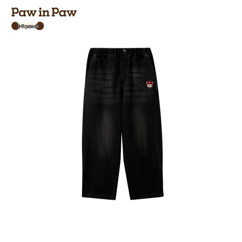 PawinPaw Boys  Cartoon Bear Tapered Loose Fit Denim Jeans 130